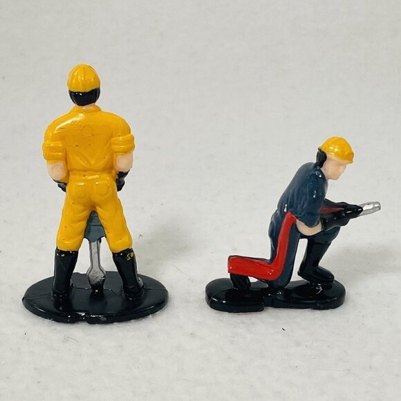 Model Road Builder Construction Worker Labor Man Action Figure Toy Cake Topper - Picture 2 of 6